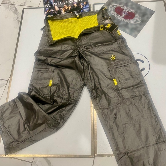 WU WEAR 90’s Vintage Nylon Pants Sz 34 - Picture 4 of 16